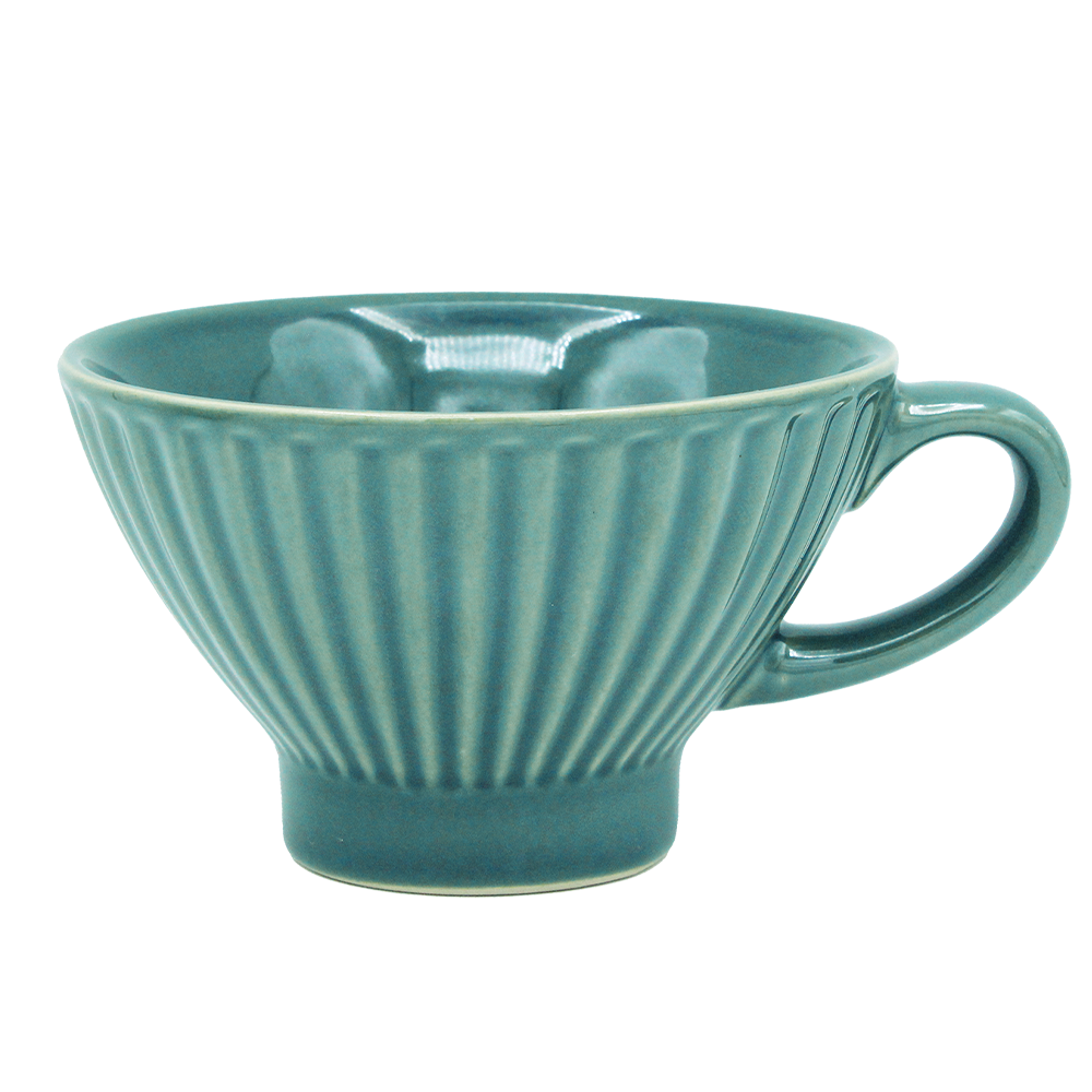 BOLEE VERTE ANSE MOTIF RAYURES VERTE