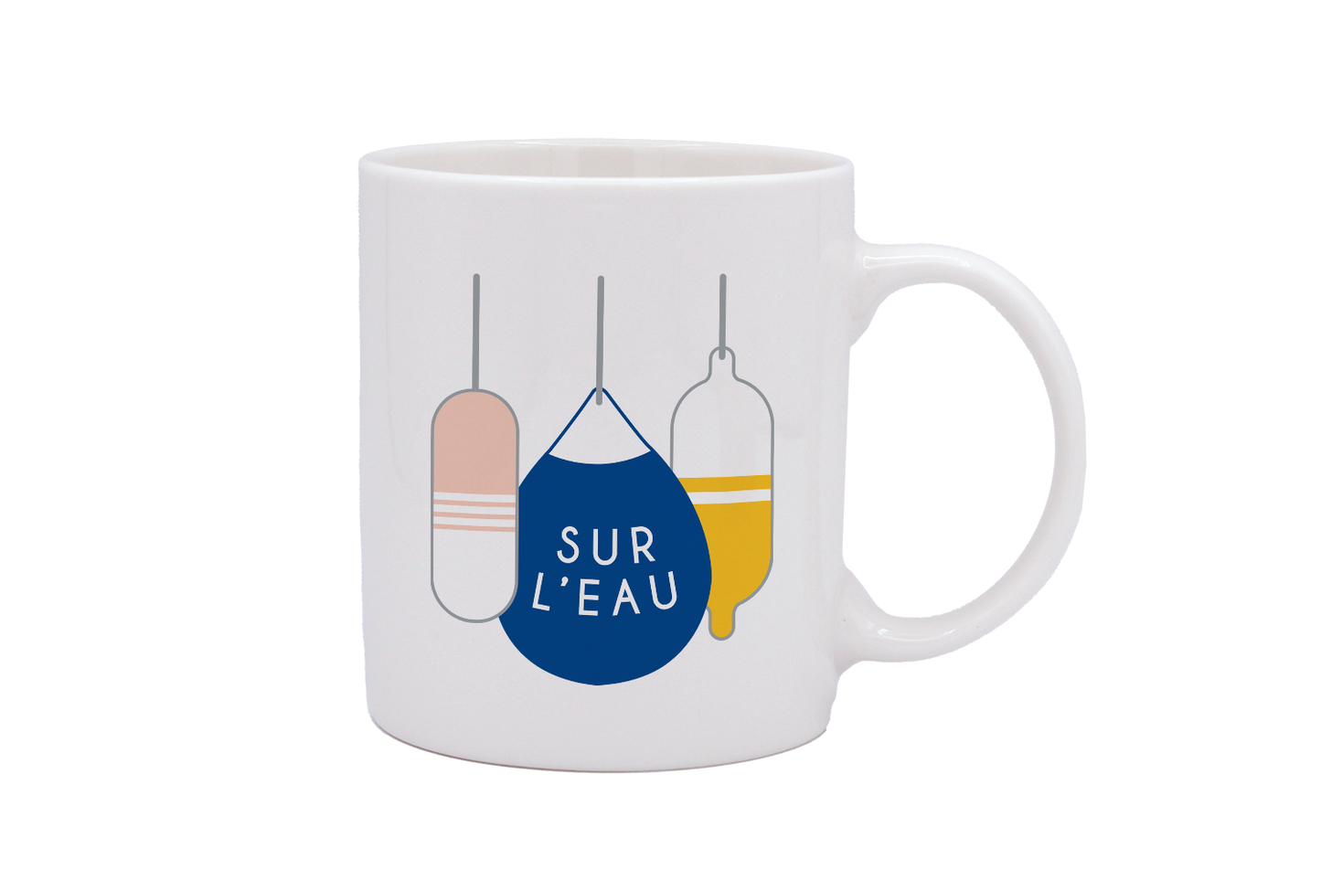 MUG DROIT BLANC-BOUEE SUR L'EAU LA PETITE EMI