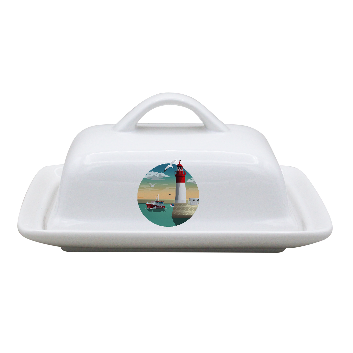 BEURRIER RECTANGLE BLANC-PHARECHA