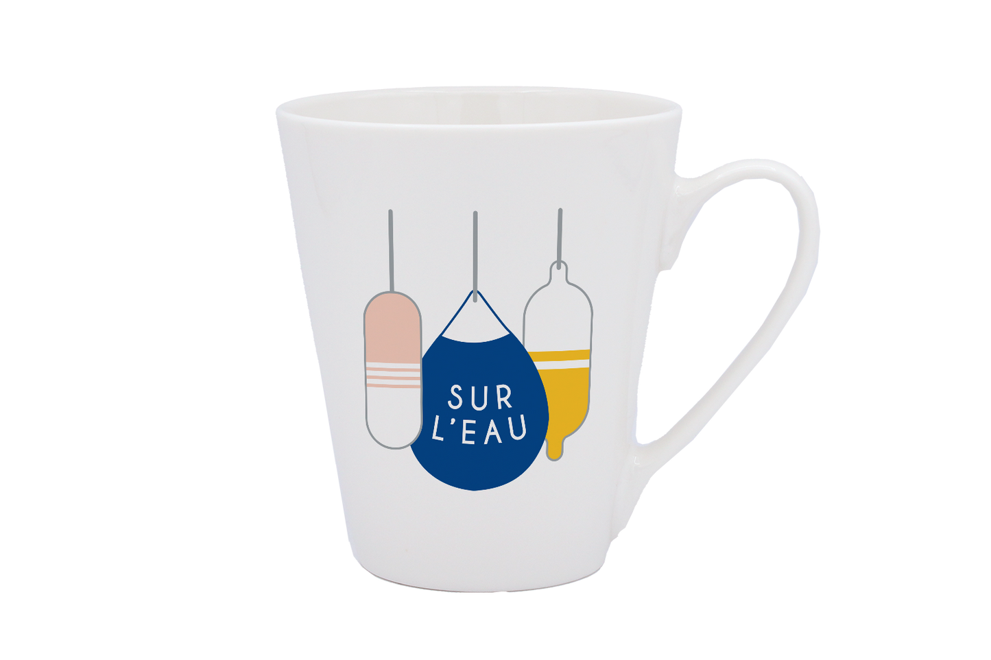 MUG CONIQUE BLANC-BOUEE SUR L'EAU LA PETITE EMI