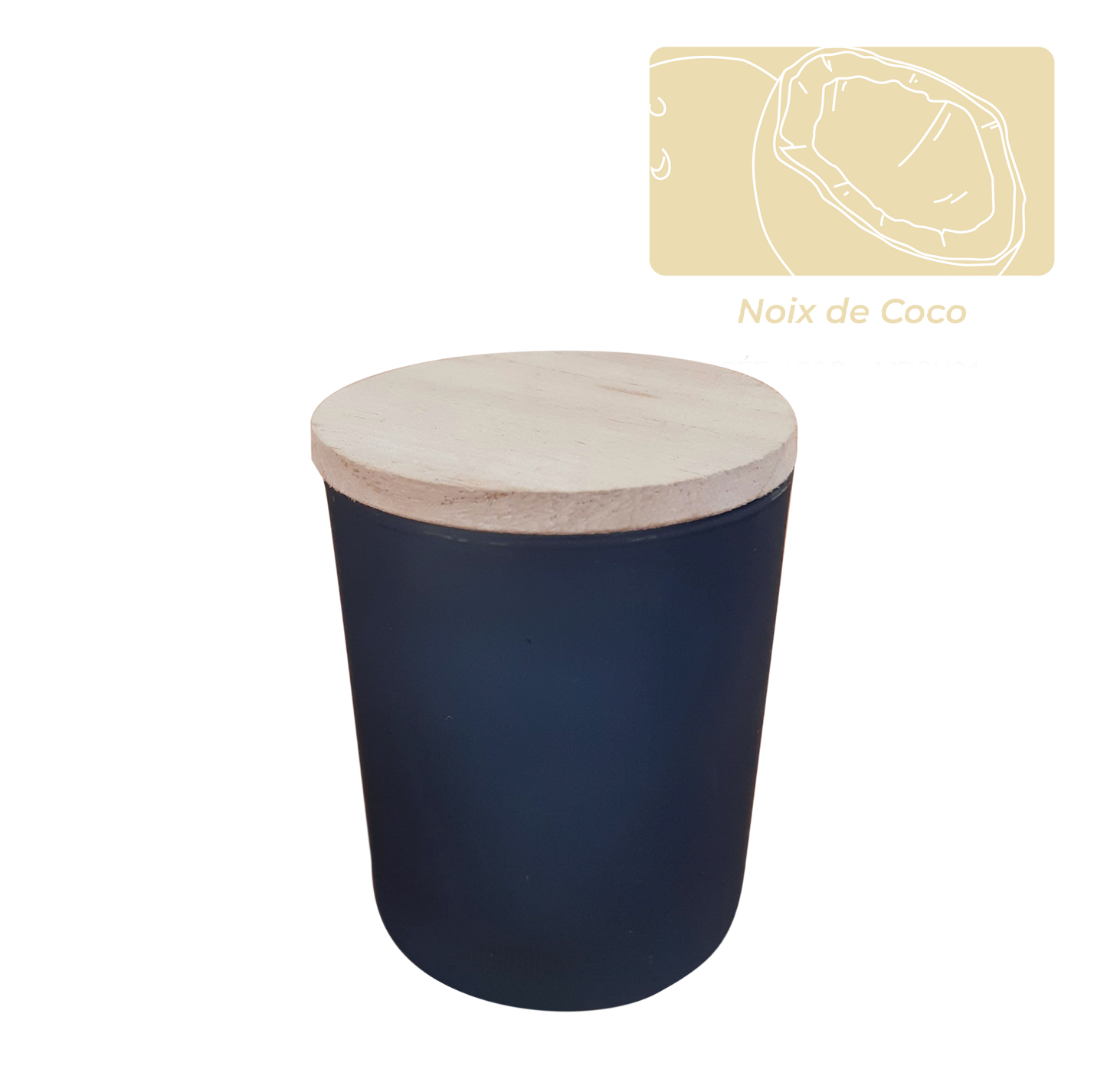 BOUGIE 130gr cire parfum Noix de coco