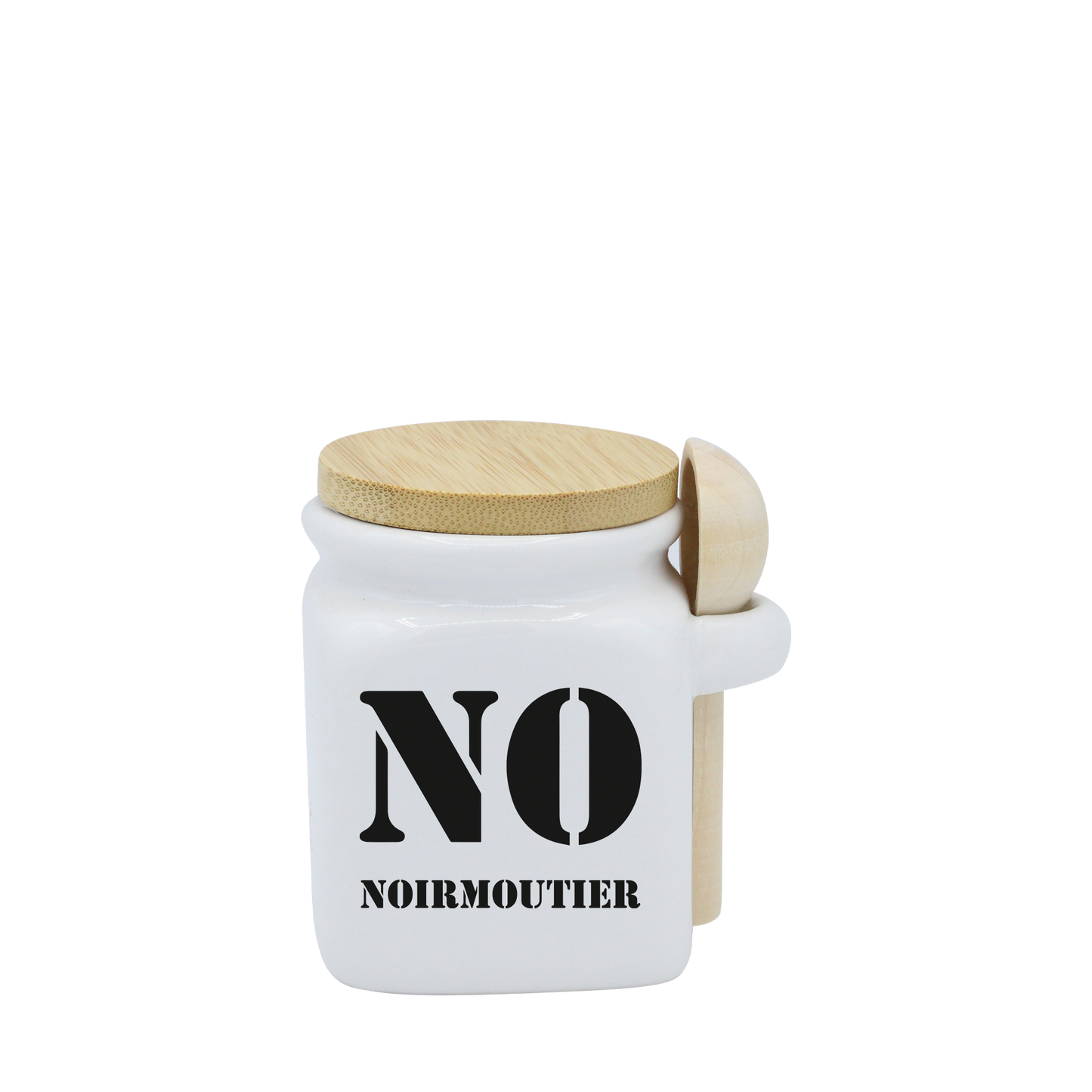 POT BLANC MINI COUV. BAMBOO+CUIL. BOIS-NOIRNO