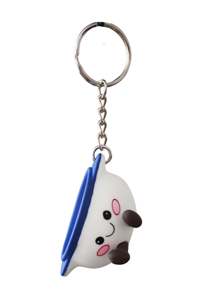 PORTE CLÉS SILICONE BOL À OREILLES