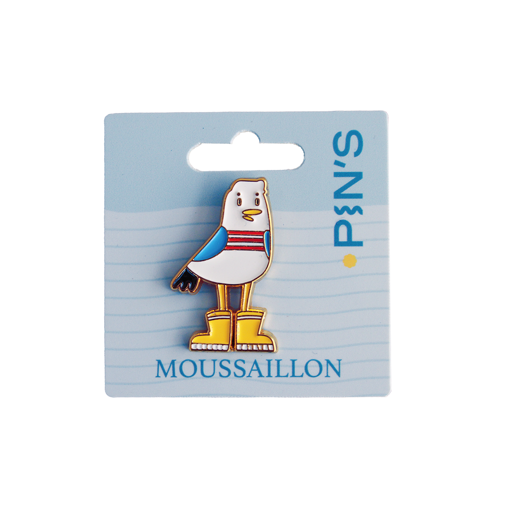 PINS DORÉ MOUETTE