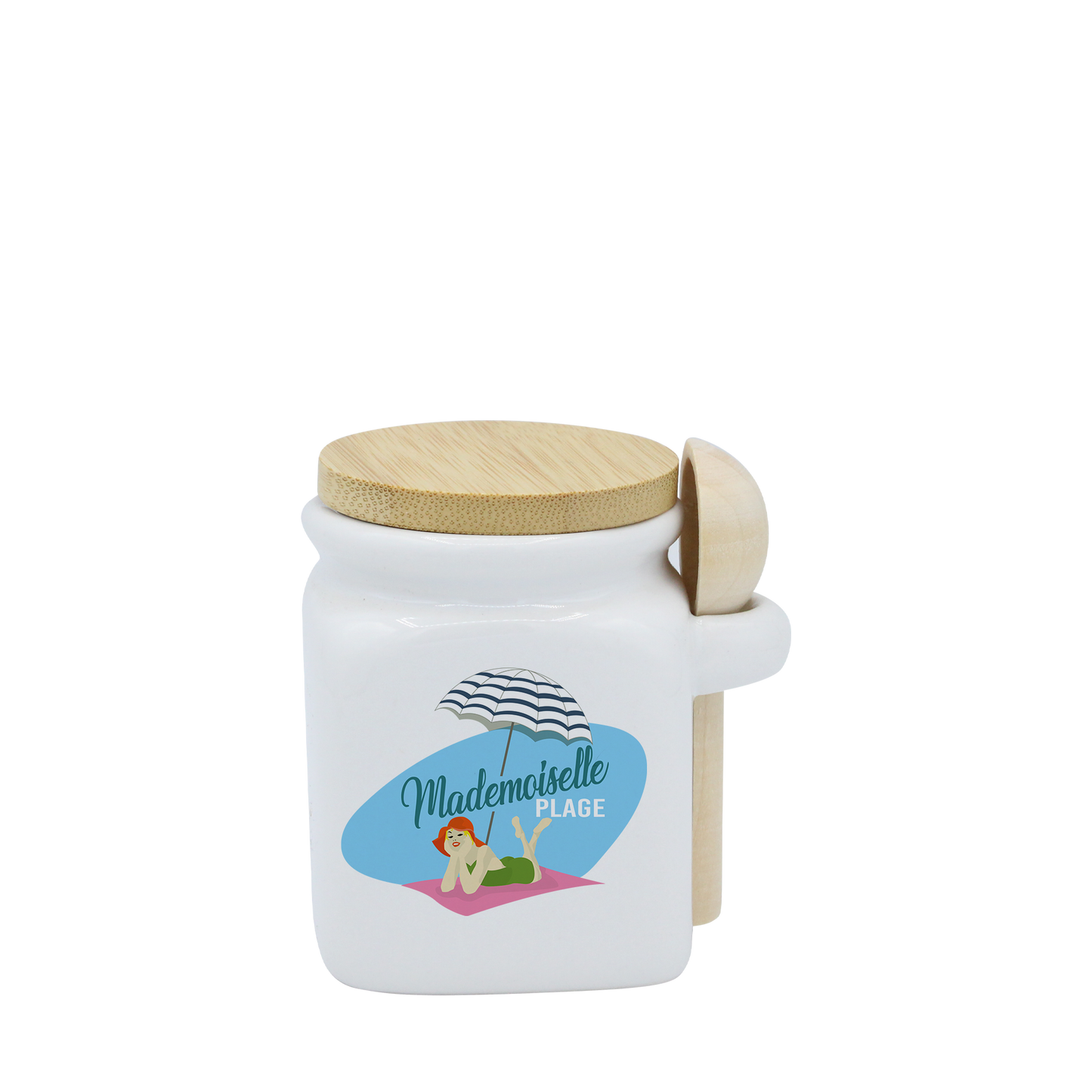 POT BLANC MINI COUV. BAMBOO+CUIL. BOIS-MAPLAV