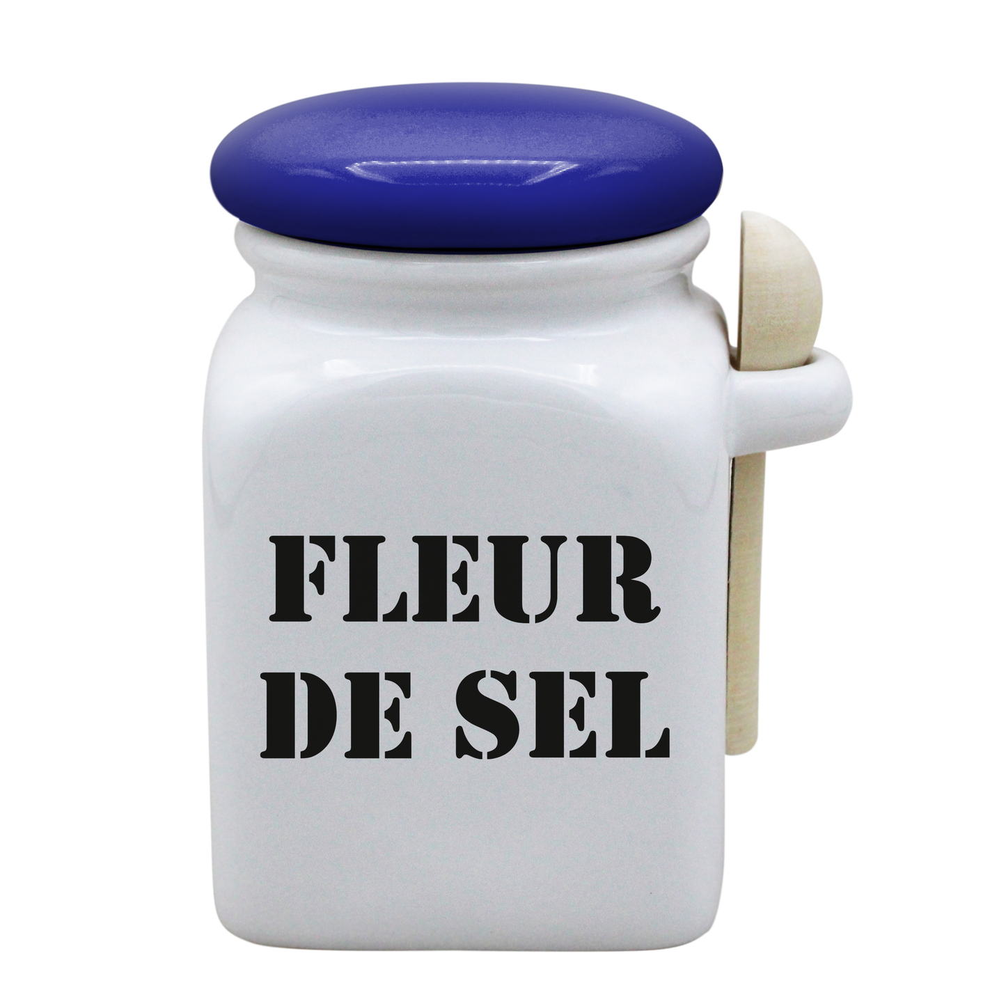POT BLANC MM COUV. BLEU +CUIL. BOIS-FLSEL