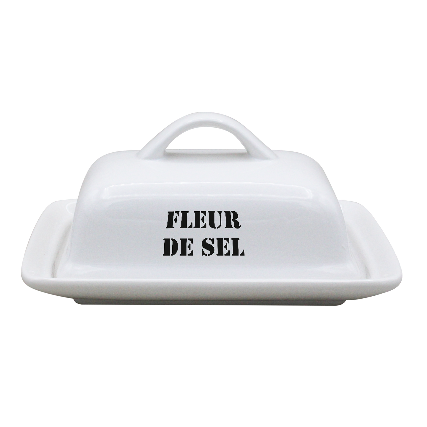BEURRIER RECTANGLE BLANC-FLSEL