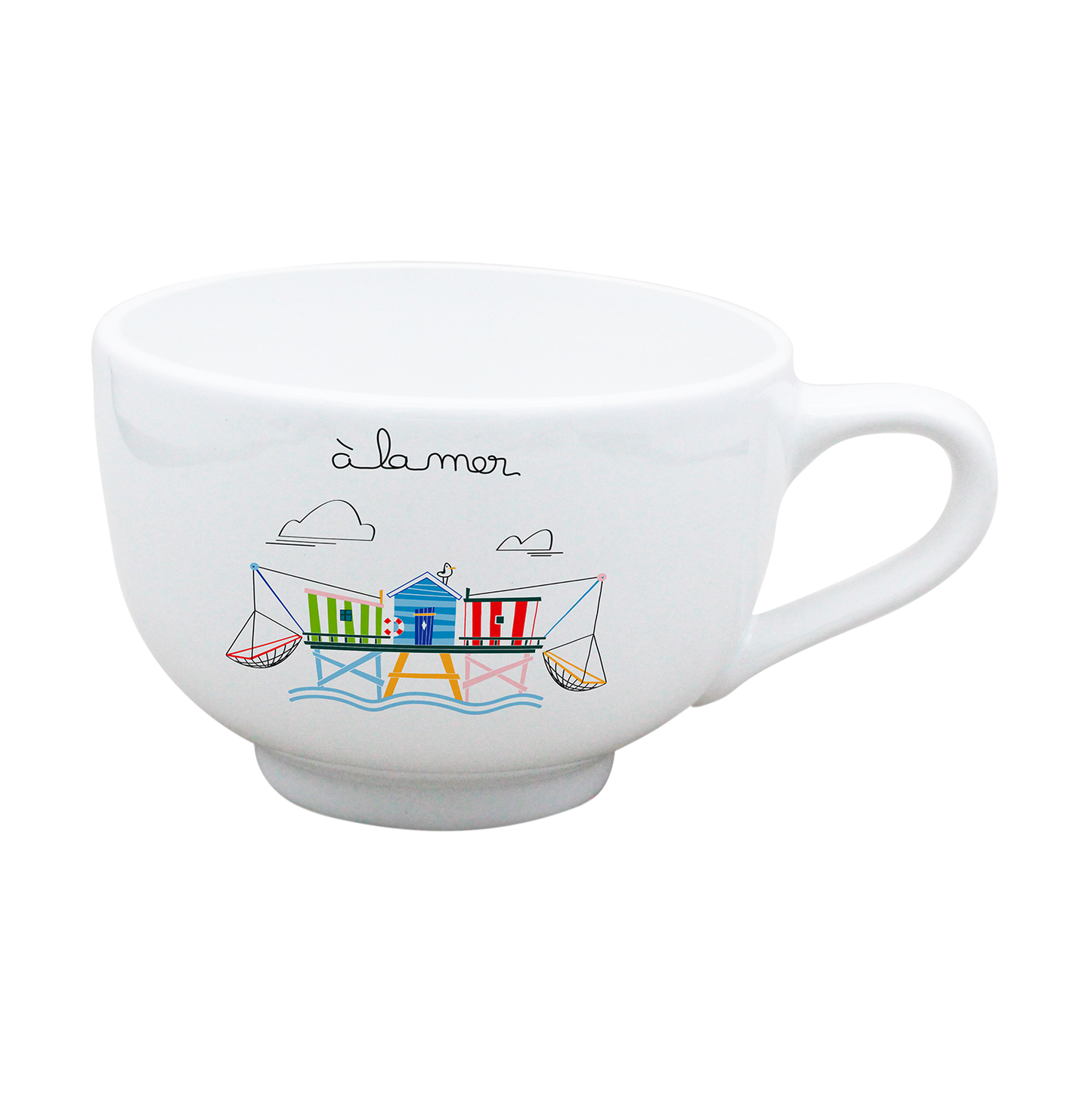 BOL JUMBO BLANC - A LA MER CARRELET