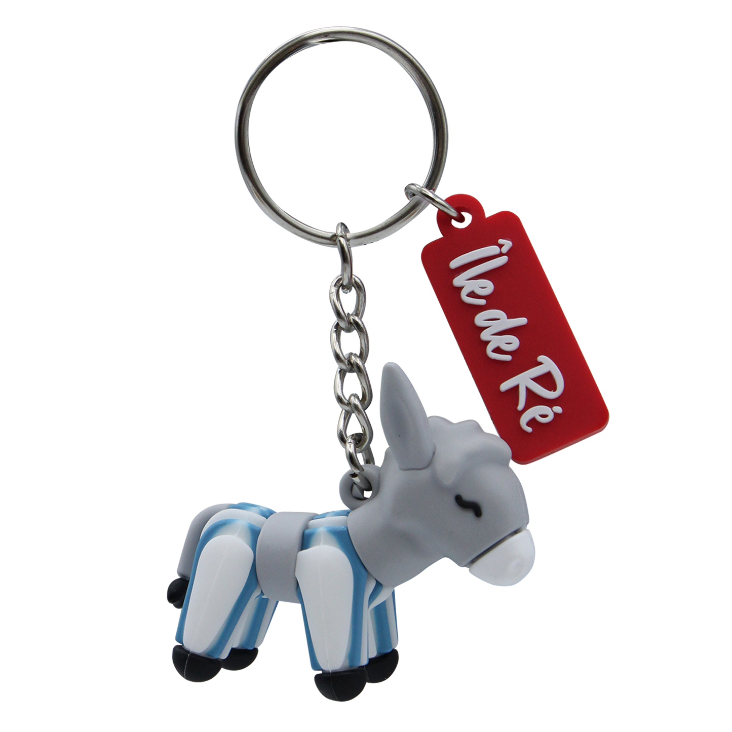 PORTE CLES SILICONE ESTEBAN BLEU