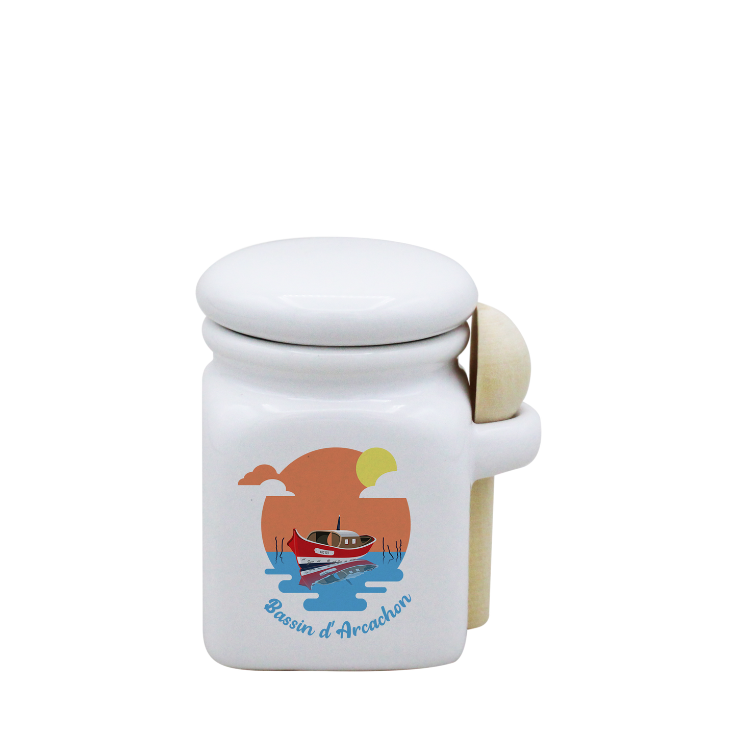 POT BLANC MINI COUV. BLANC+CUIL. BOIS-BASSINPI