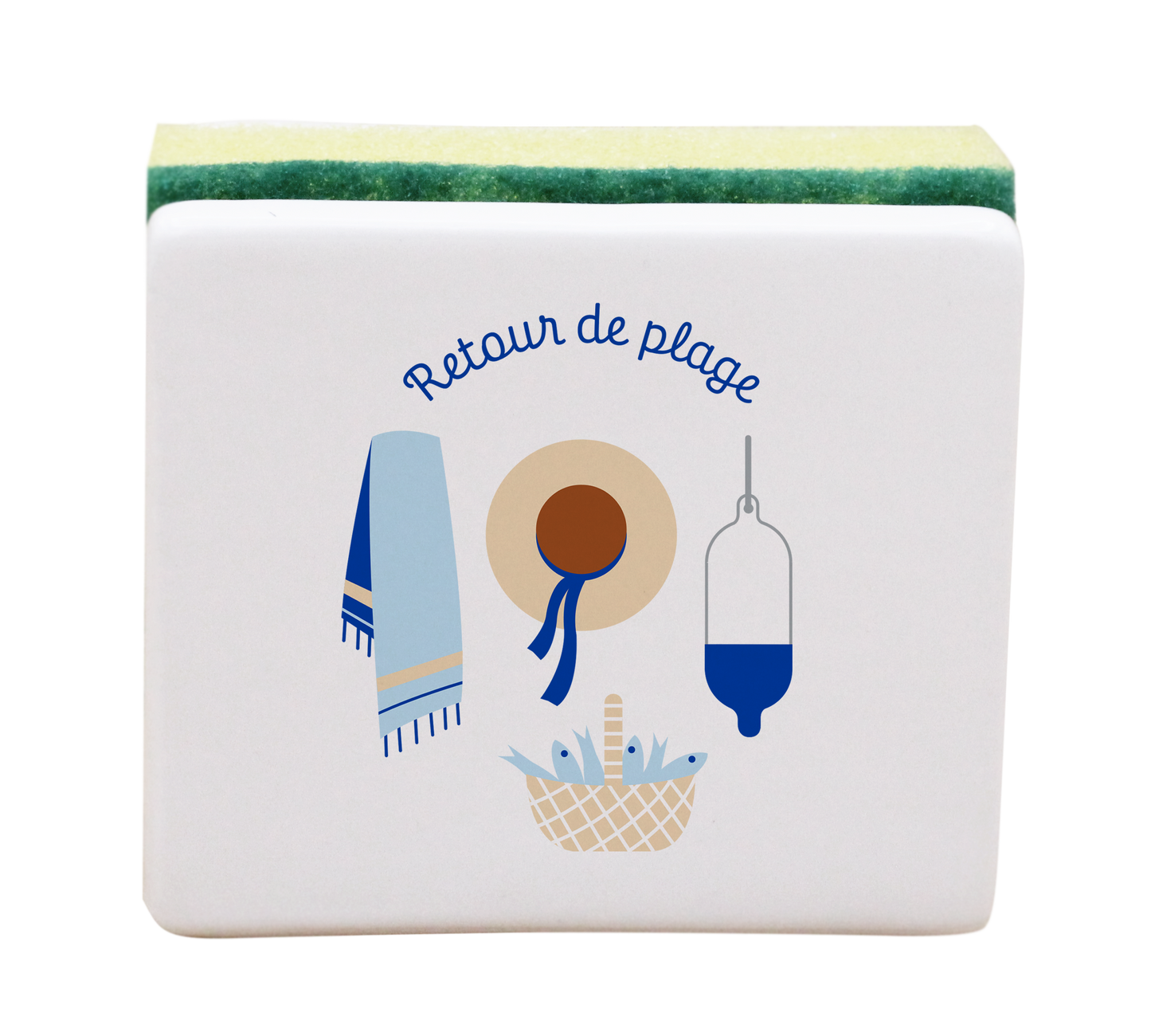 PORTE EPONGE BLANC-RETOUR DE PLAGE LA PETITE EMI