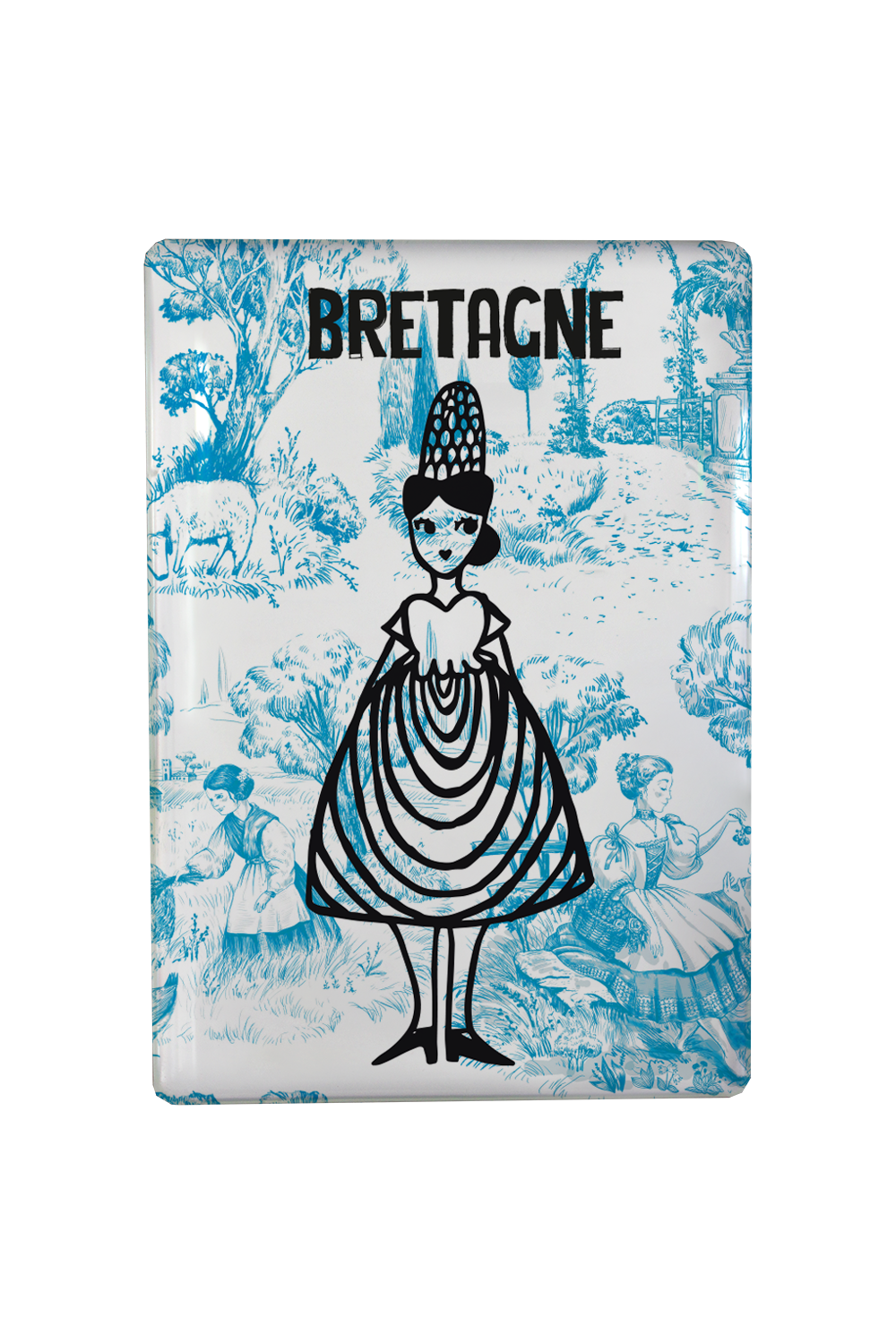 MAGNET BIGOUDENE MODERNE BLEU