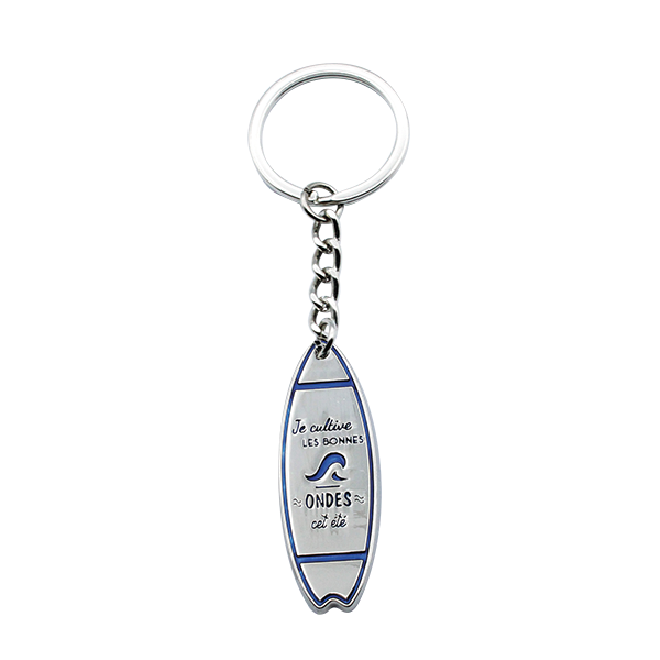 PORTE CLES METAL BONNES ONDES