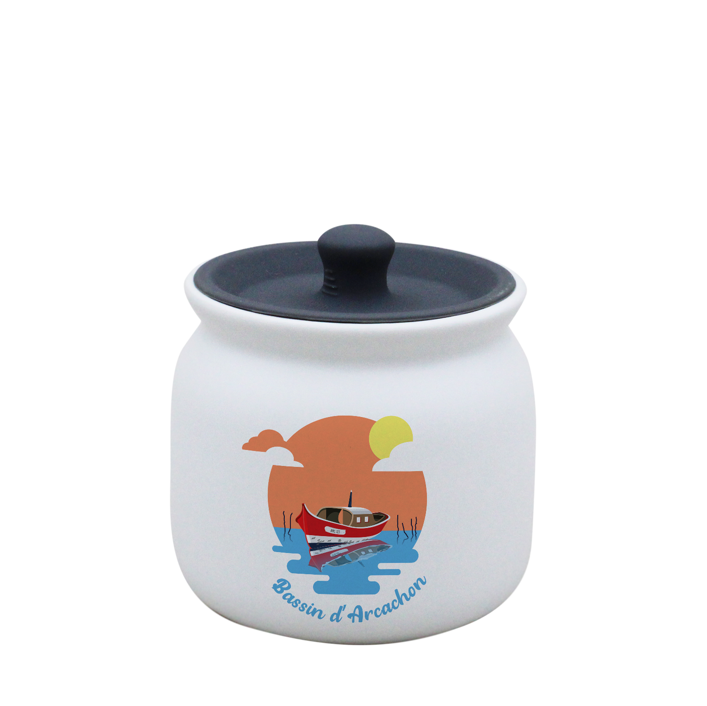 POT BLANC PM COUV. SILICONE GRIS-BASSINPI