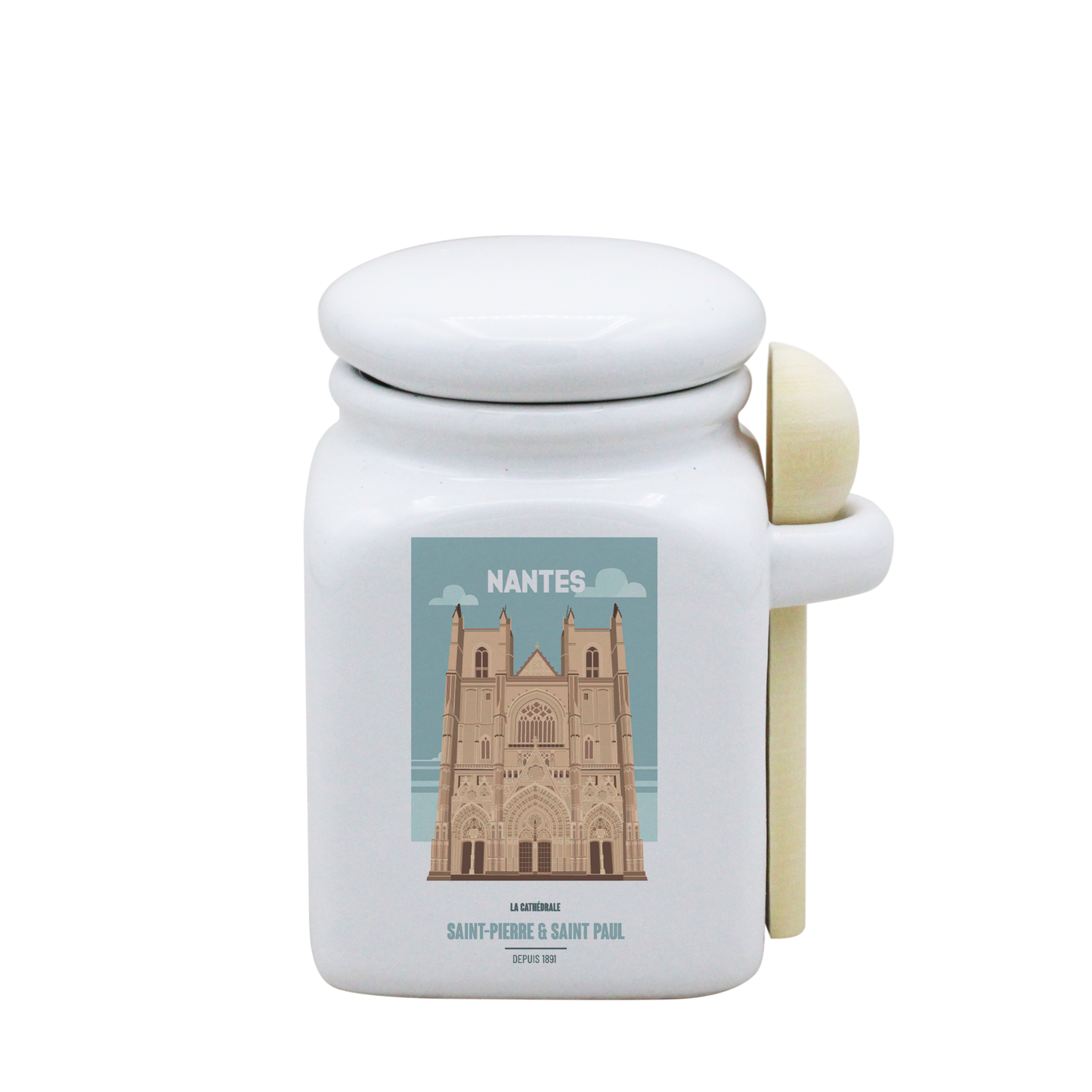 POT BLANC PM COUV. BLANC+CUIL. BOIS-NTECATHE