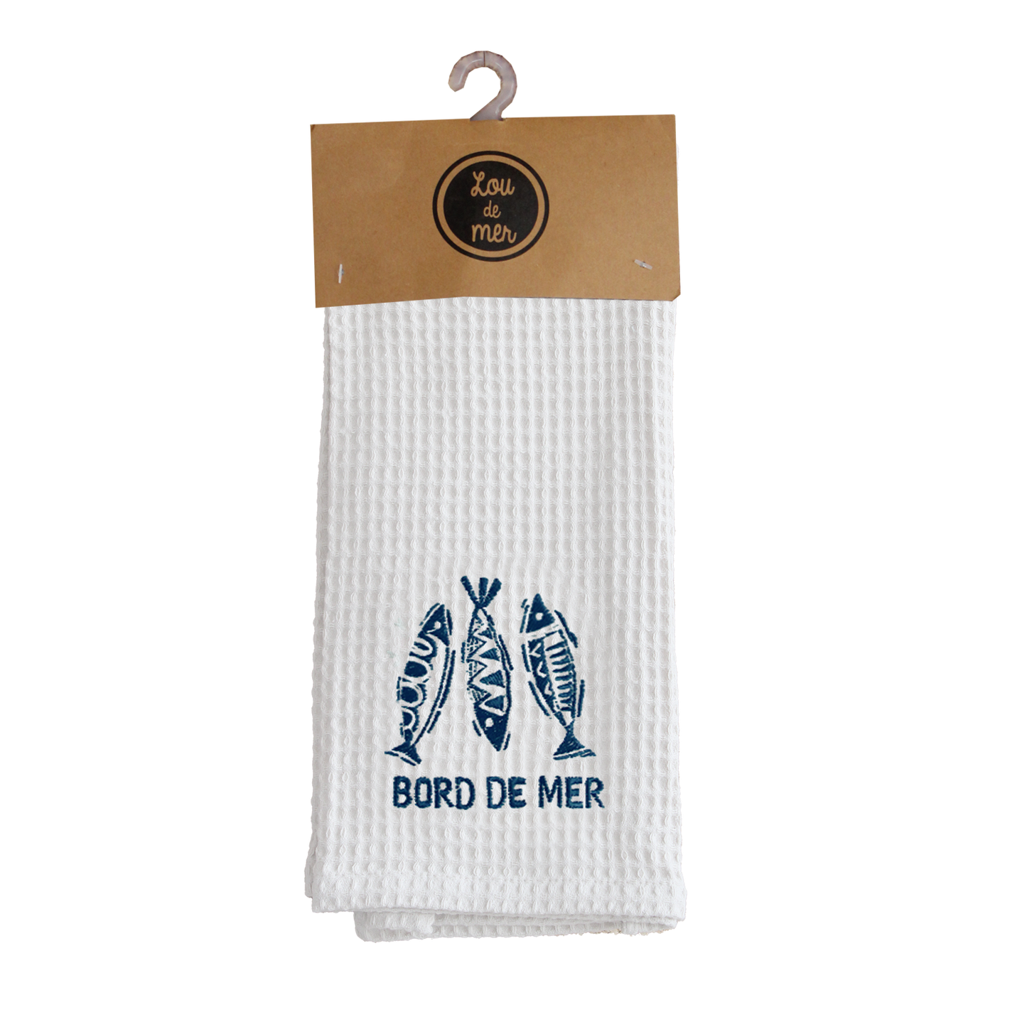 TORCHON NID D'ABEILLE MARIUS BLANC
