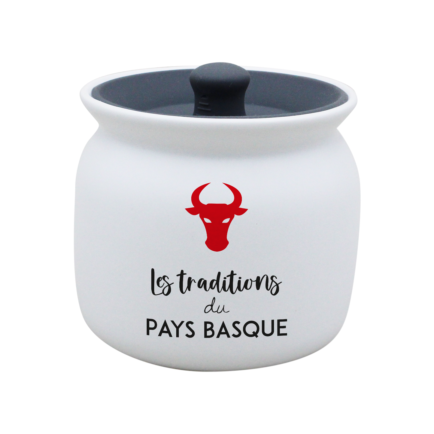 POT BLANC GM COUV. SILICONE GRIS -ESTEBAN6
