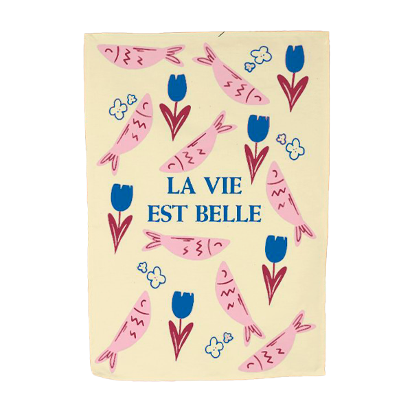 TORCHON CLEMENTINE LA VIE EST BELLE