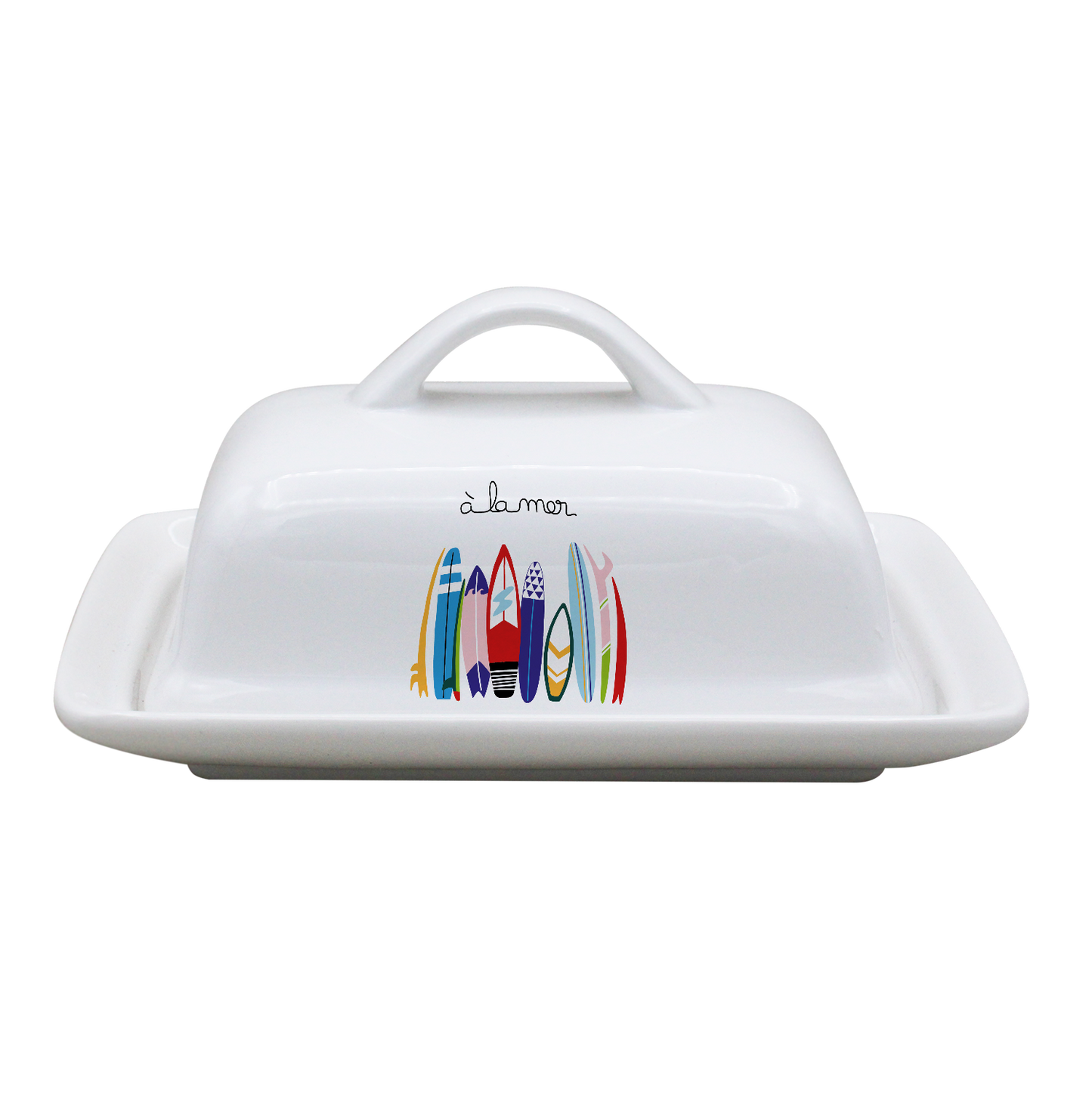 BEURRIER RECTANGLE BLANC - A LA MER SURF