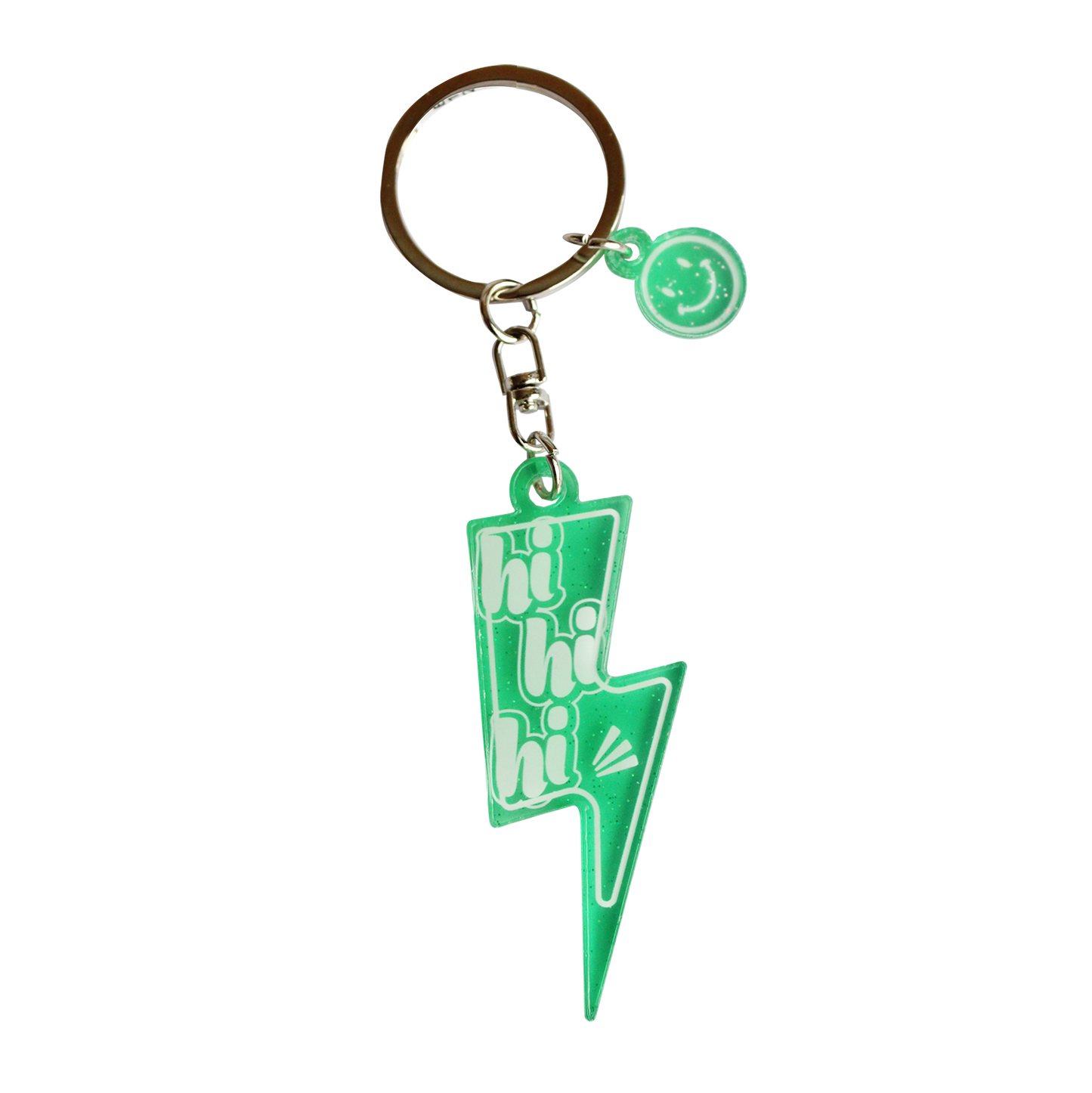 PORTE CLÉS ÉCLAIR VERT