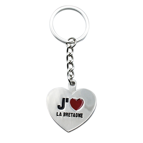 PORTE CLES METAL J AIME LA BRETAGNE
