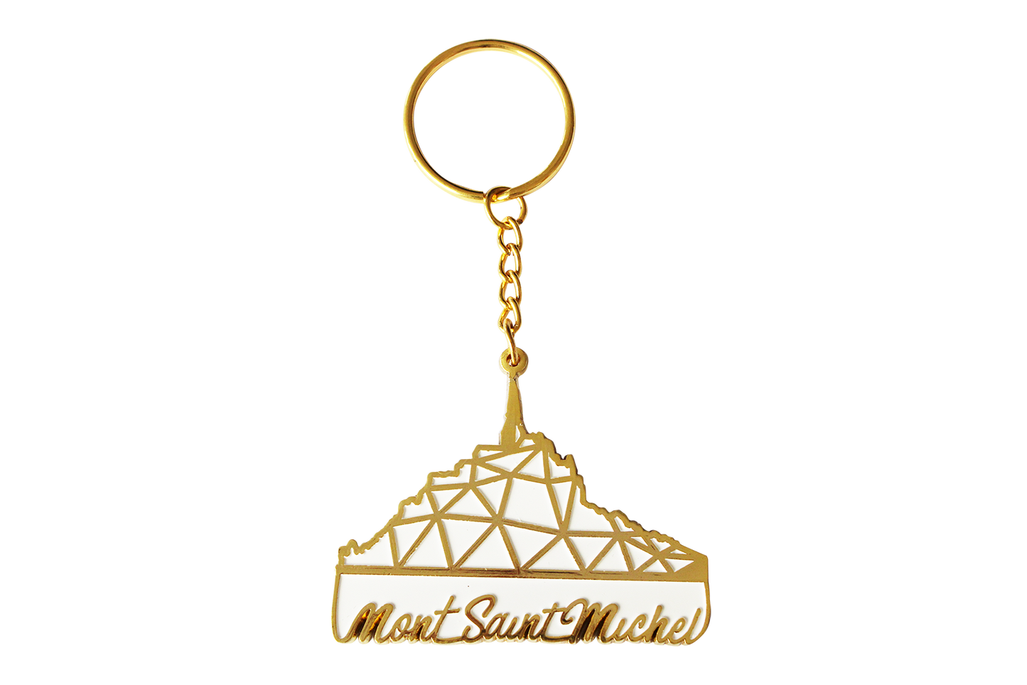 PORTE CLES METAL MONT SAINT MICHEL DIAMANT