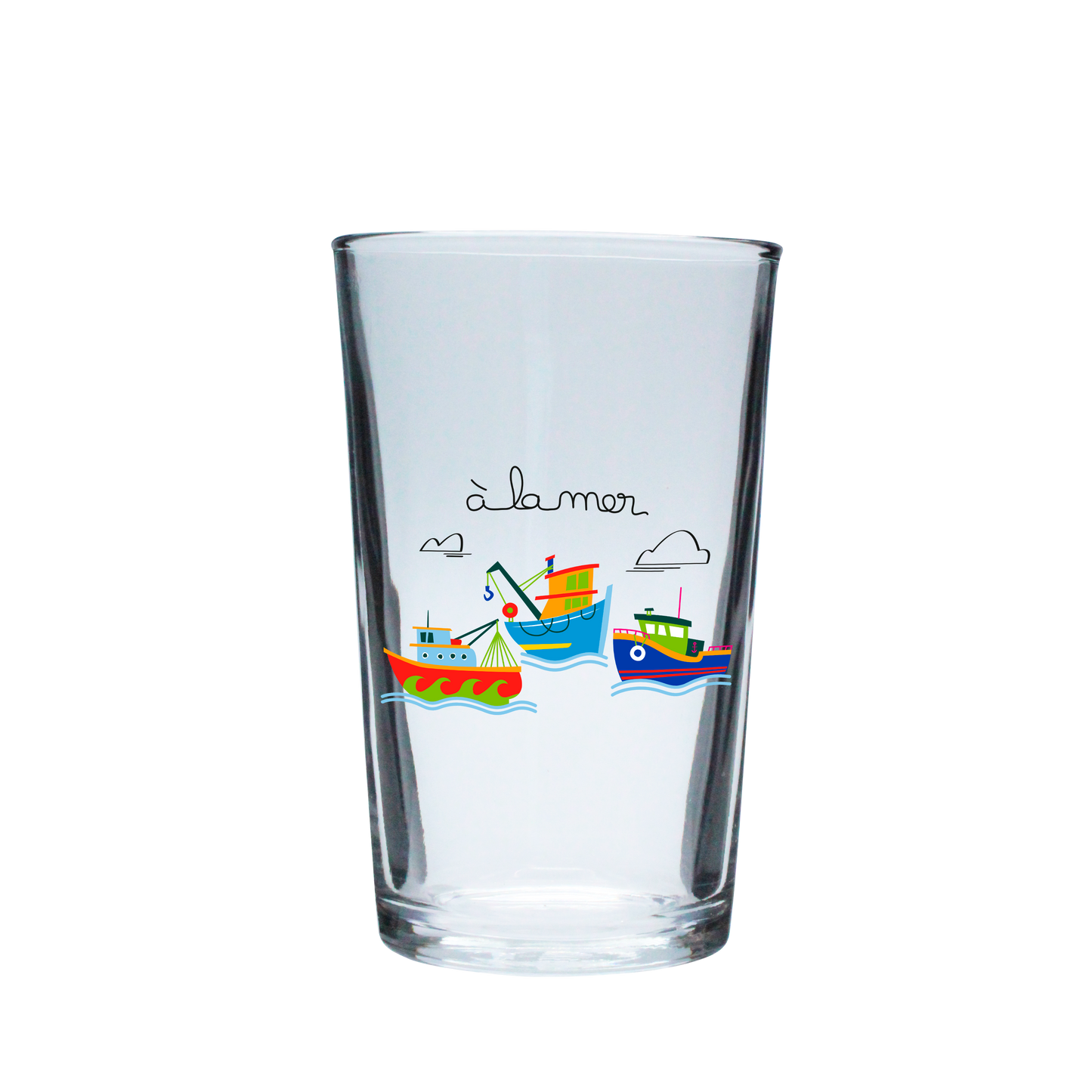 VERRE PM 33cl DURALEX-A LA MER BATEAUX