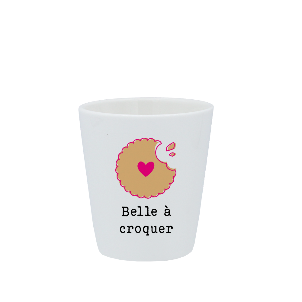 TASSE ESPRESSO BLANCHE S/ANSE - Belle a croquer