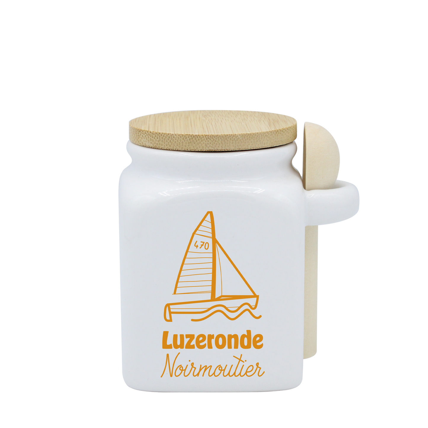 POT BLANC PM COUV. BAMBOO+CUIL. BOIS - SPE PETITES CAGNIOTTES VOILIER LUZERON