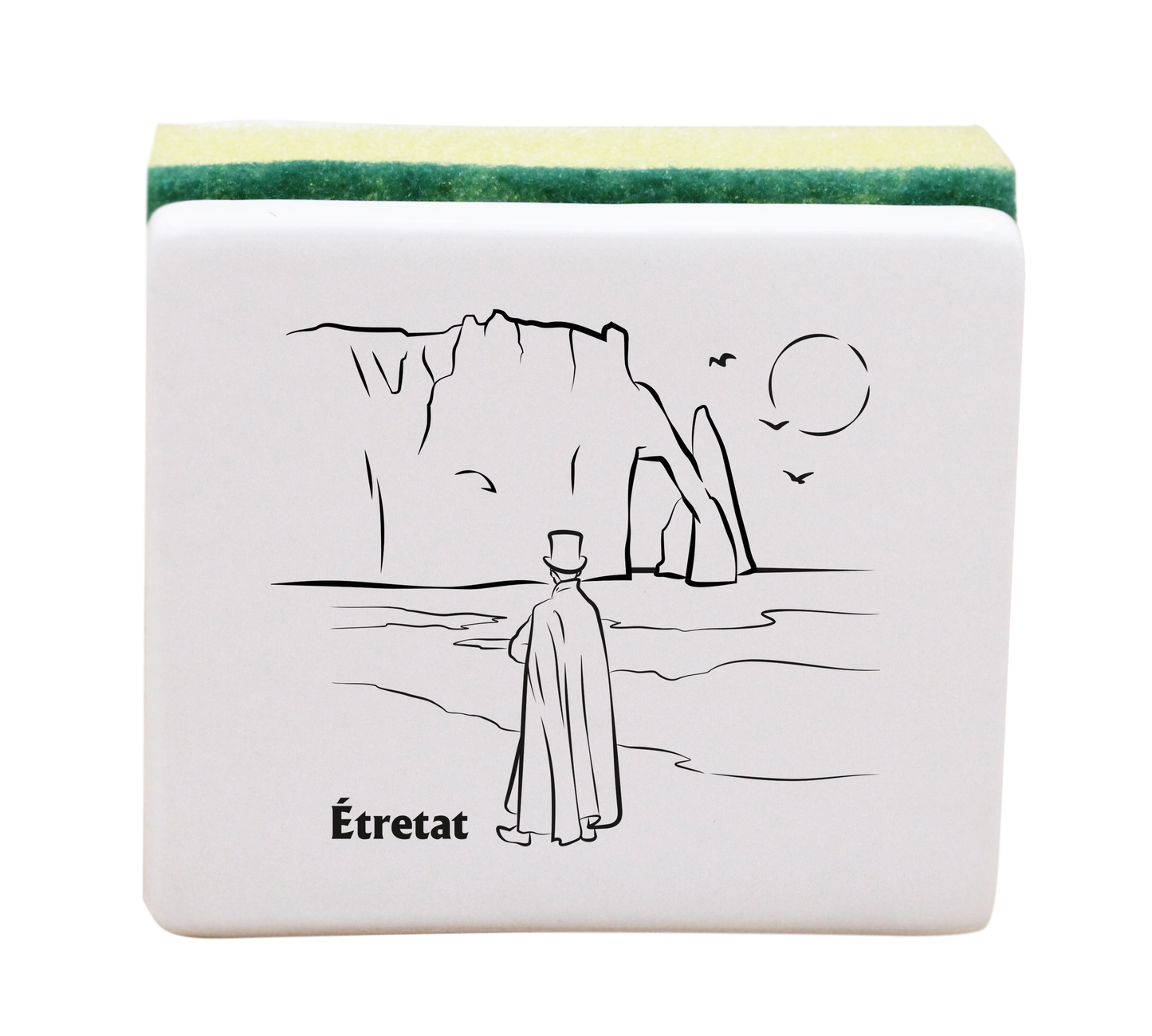 PORTE EPONGE BLANC - DECOR ARSENE LUPIN SPE ROSE DES VENTS