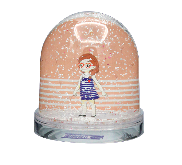 BOULE A NEIGE ALICE GM TRANSPARENT