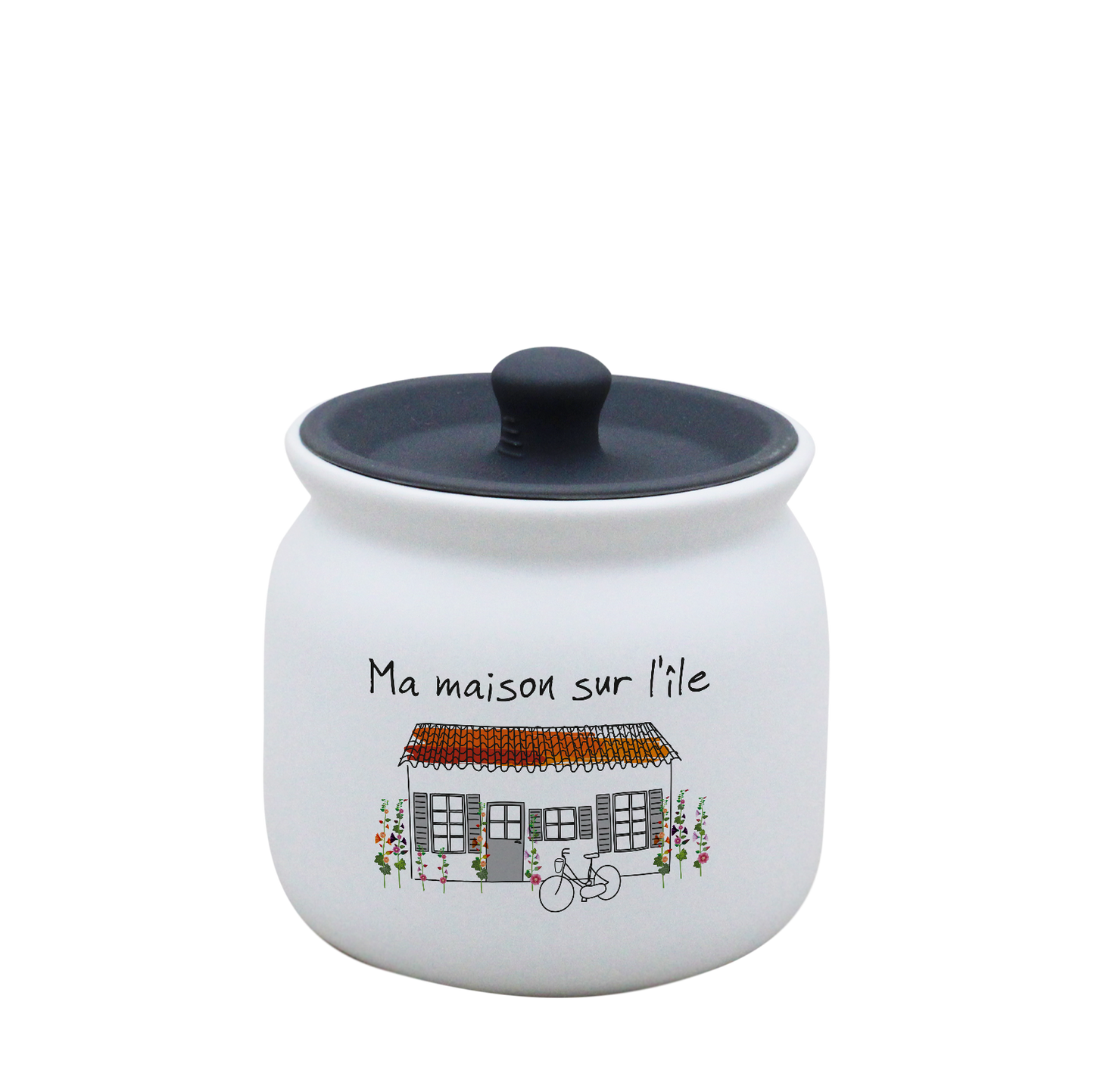 POT BLANC PM COUV. SILICONE GRIS-MMASI