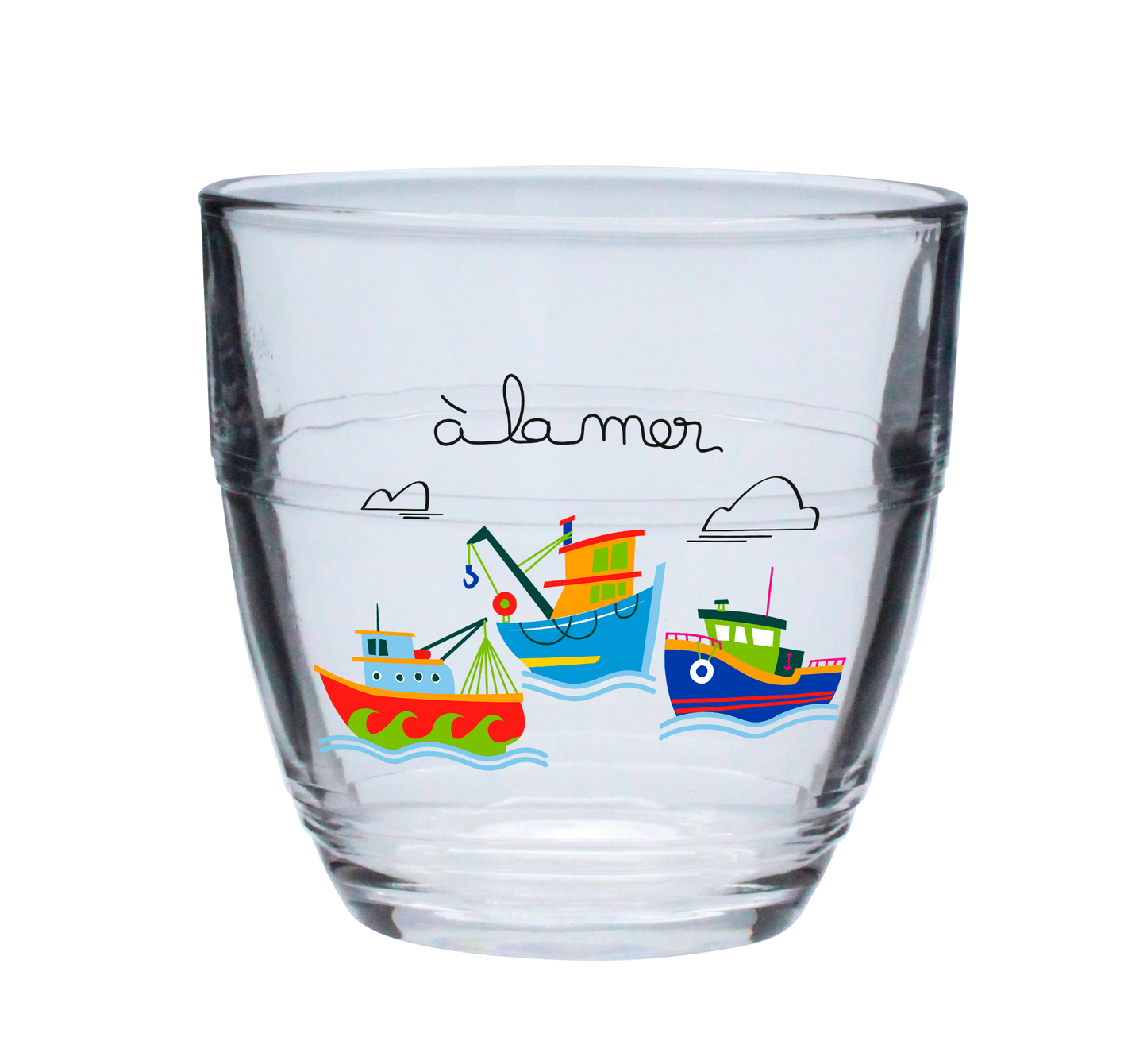 VERRE GIGOGNE PM 16cl DURALEX-A LA MER BATEAUX
