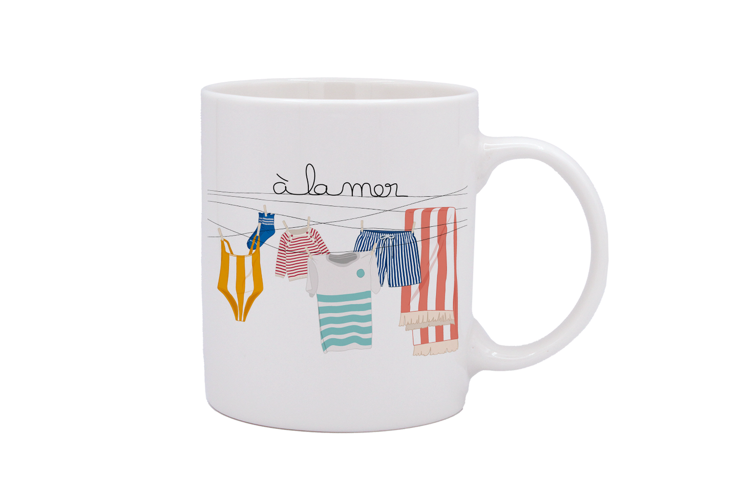 MUG DROIT BLANC-TRILINGE