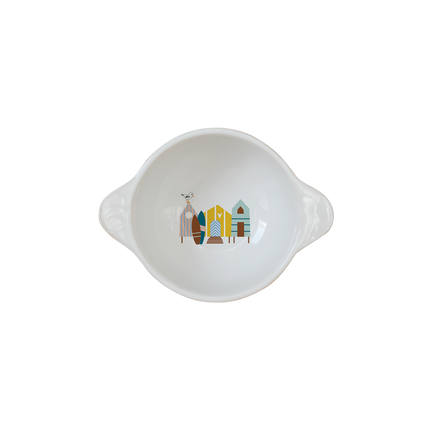 MINI BOL A OREILLES BLANC-CABINES ET SURF LA PETITE EMI