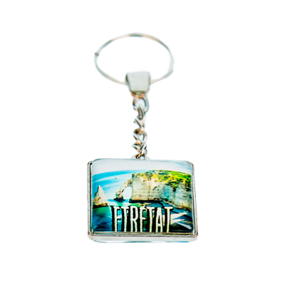 PORTE CLES CARRE ETRETAT