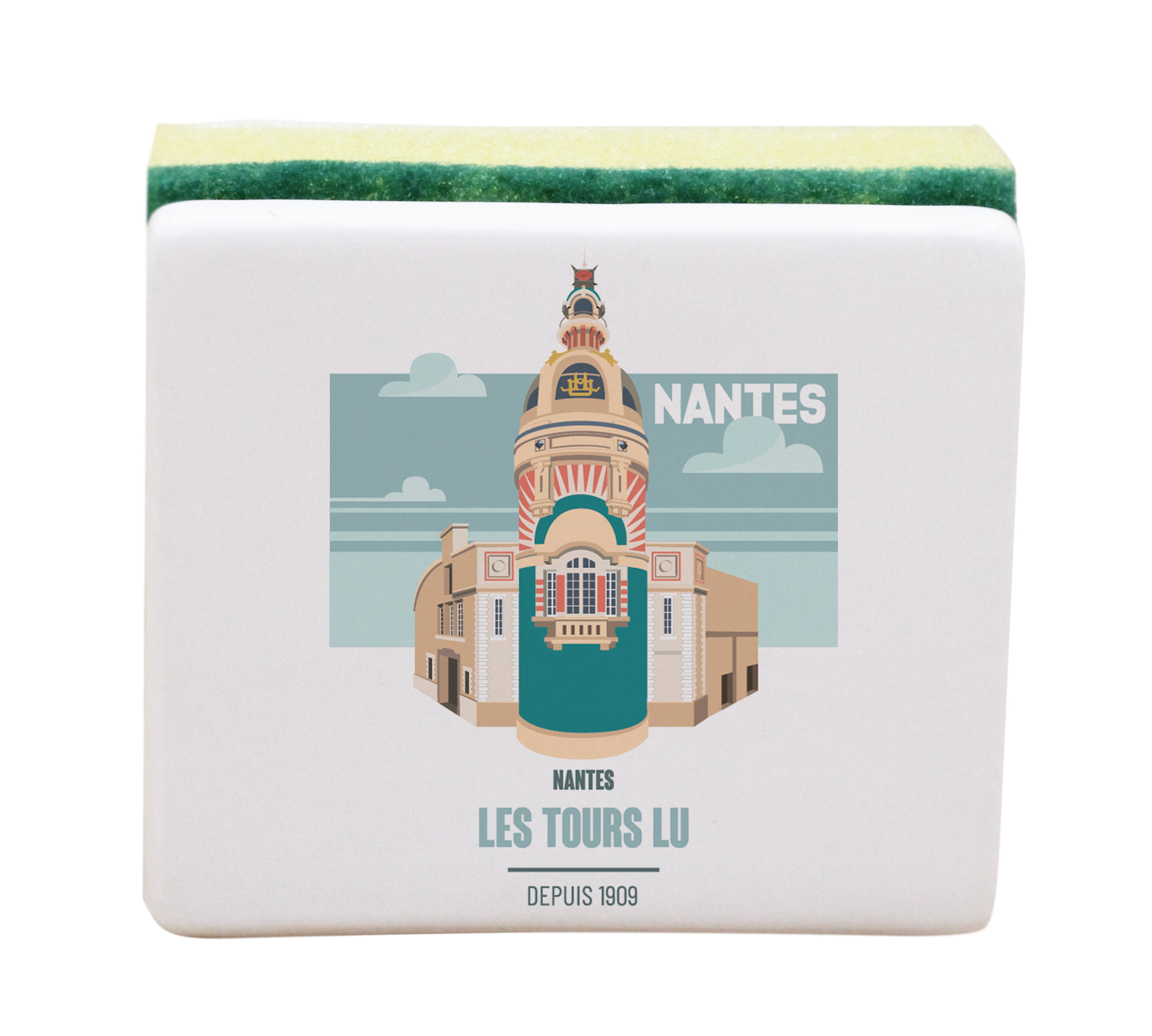 PORTE EPONGE BLANC-NTETOUR