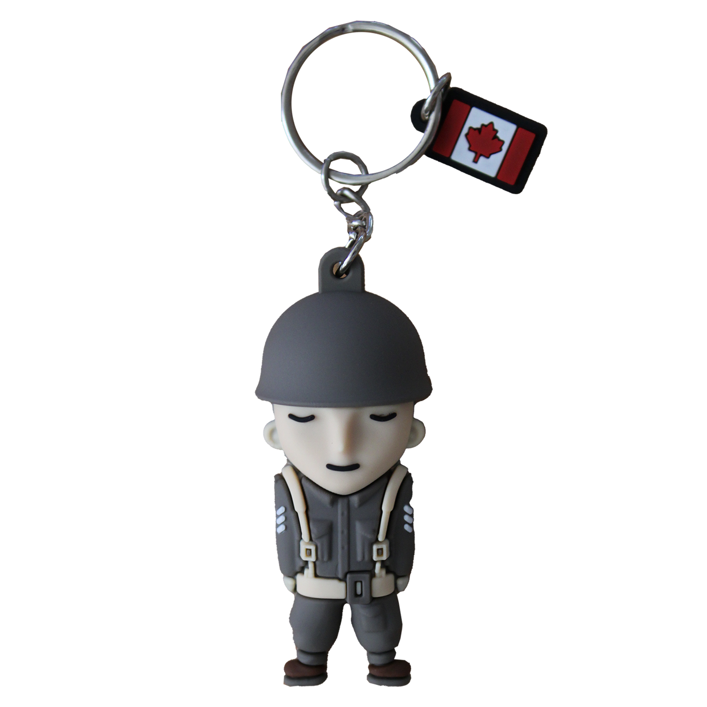 PORTE CLES SILICONE SOLDAT CANADIEN