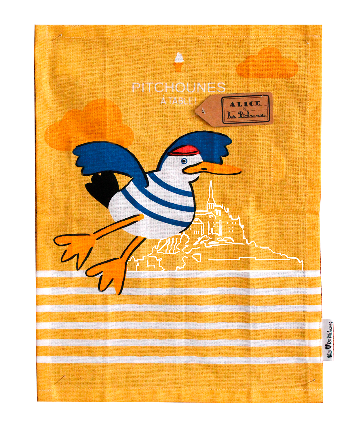 SERVIETTE DE TABLE ROBERT AU MONT SAINT MICHEL