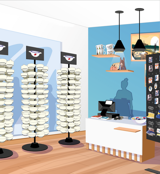 Un bel espace caisse