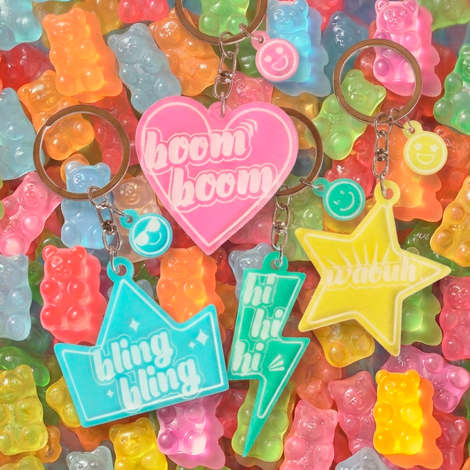 Porte-clés, Magnets et Pin's Alice & les pitchounes