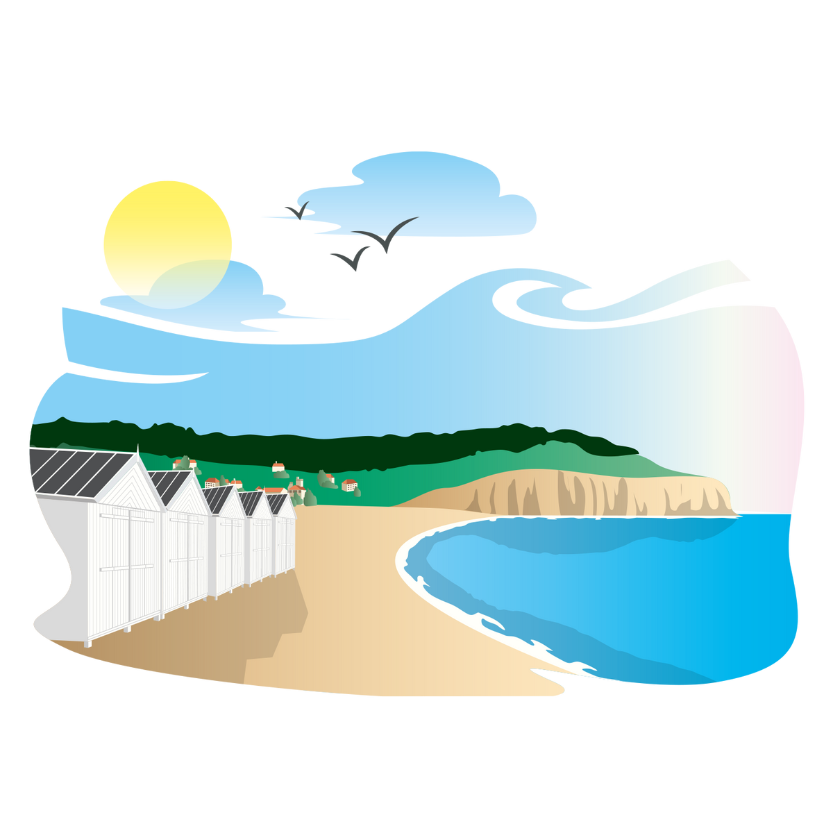 Falaises et cabines