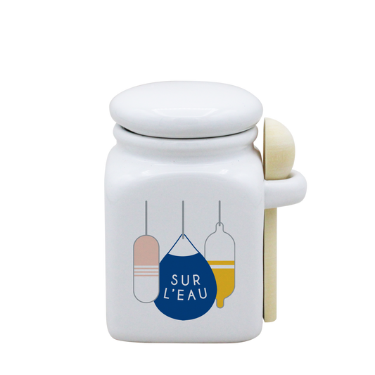 POT BLANC PM COUV. BLANC+CUIL. BOIS-BOUEE SUR L'EAU LA PETITE EMI