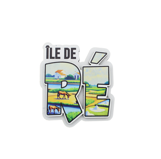 MAGNET ILE DE RE MARAIS SALANT COUCHE DE SOLEIL