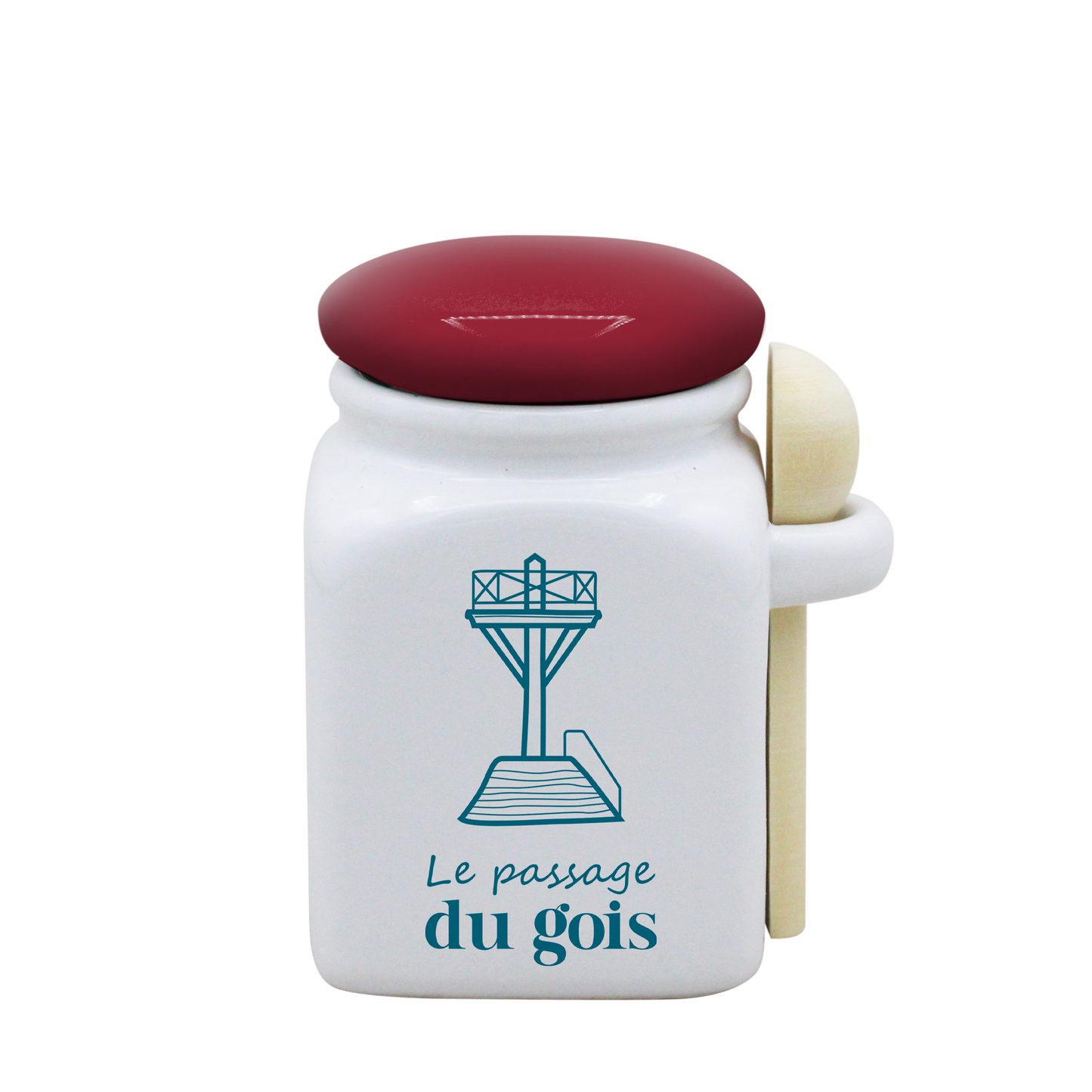 POT BLANC PM COUV. ROUGE+CUIL. BOIS - SPE PETITES CAGNIOTTES PASSAGE DU GOIS