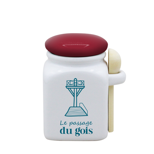 POT BLANC PM COUV. ROUGE+CUIL. BOIS - SPE PETITES CAGNIOTTES PASSAGE DU GOIS