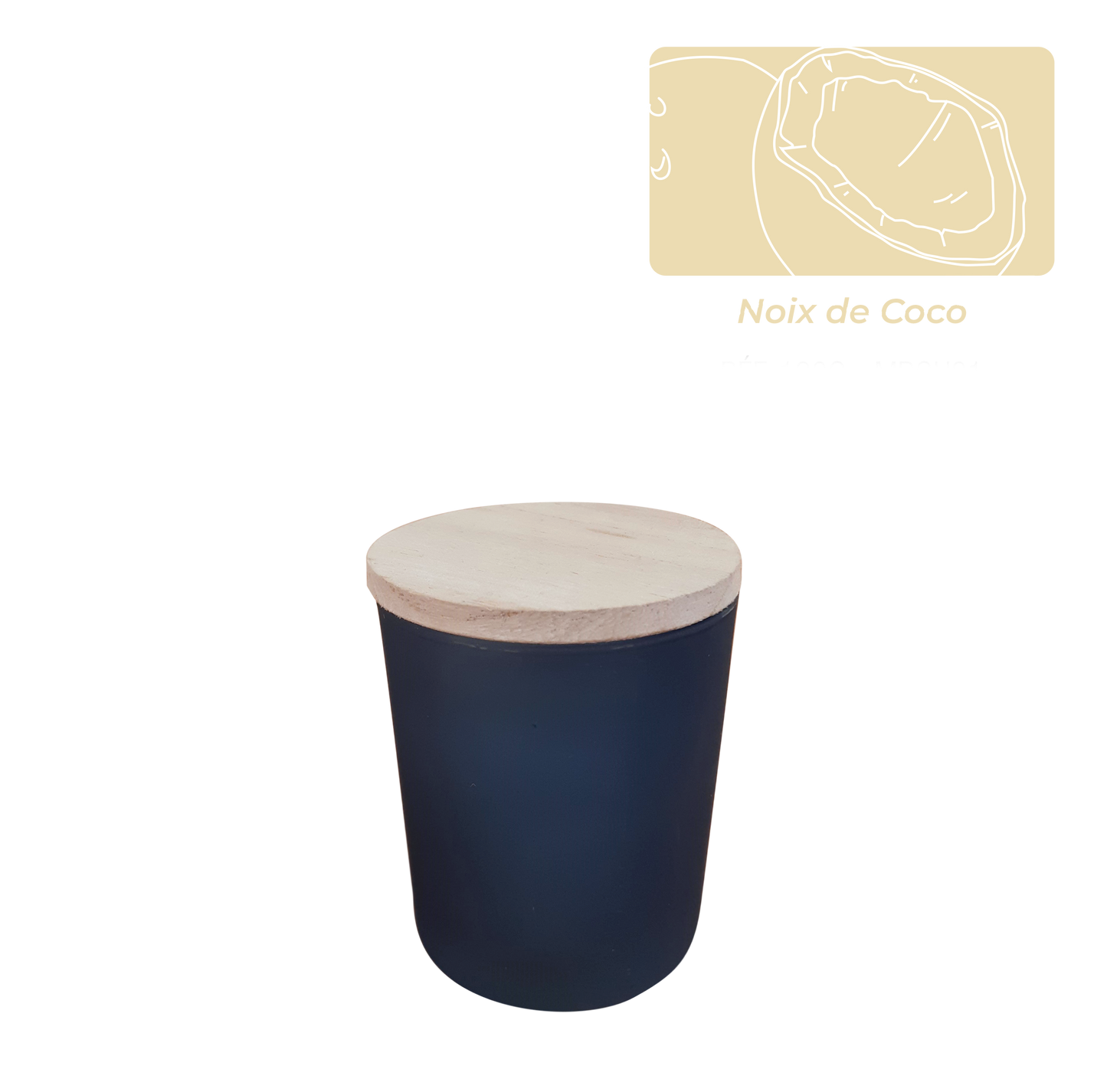 BOUGIE 60gr cire parfum Noix de coco