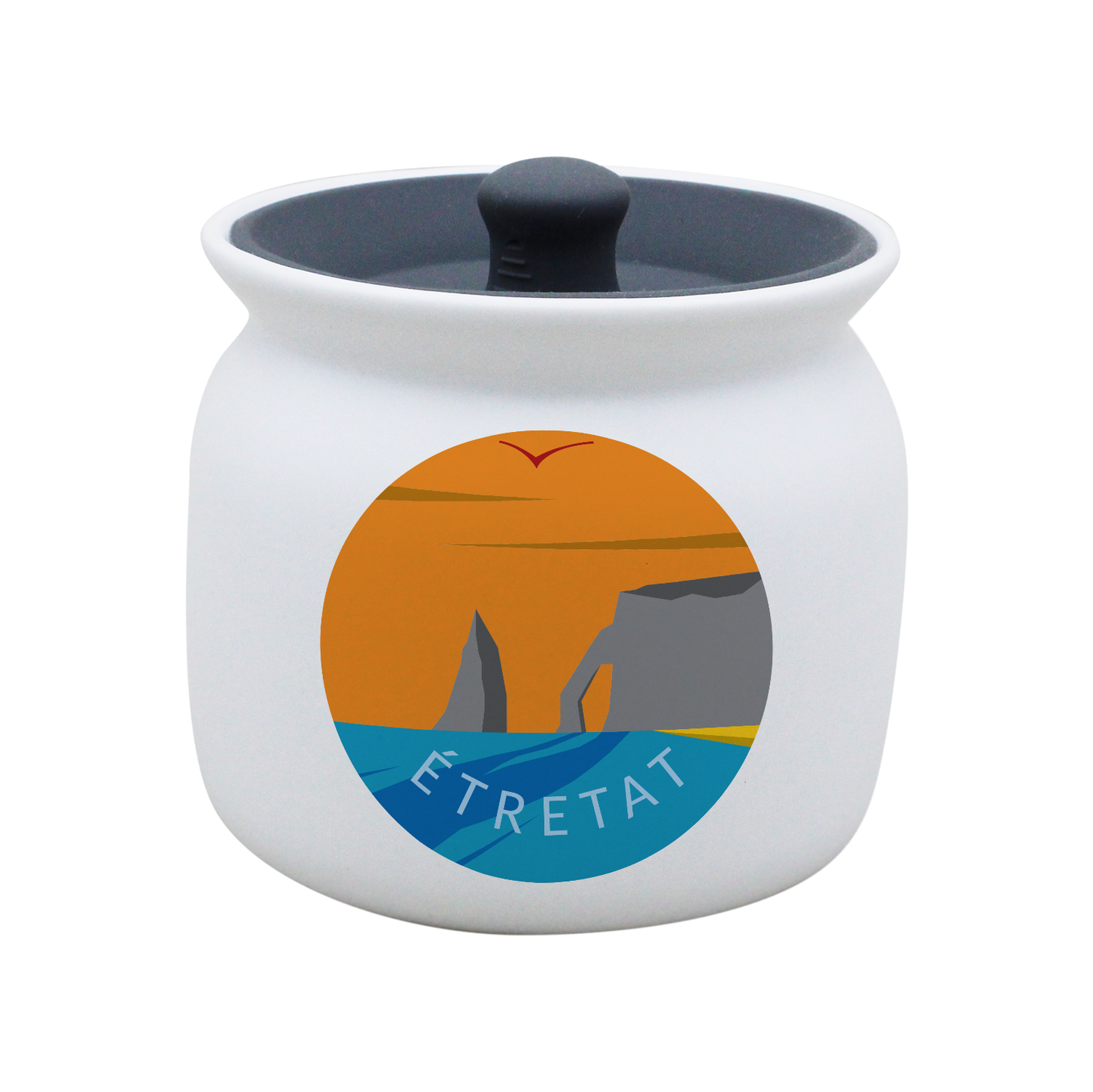 POT BLANC GM COUV. SILICONE GRIS -SPECALVA