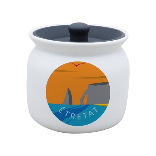 POT BLANC GM COUV. SILICONE GRIS -SPECALVA