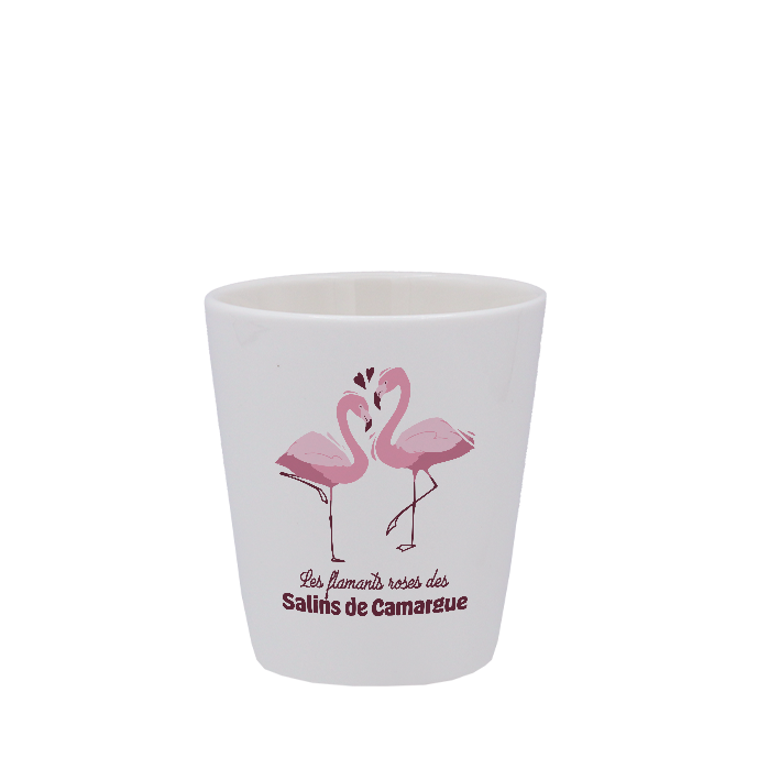 TASSE ESPRESSO BLANCHE S/ANSE-FLAMANT
